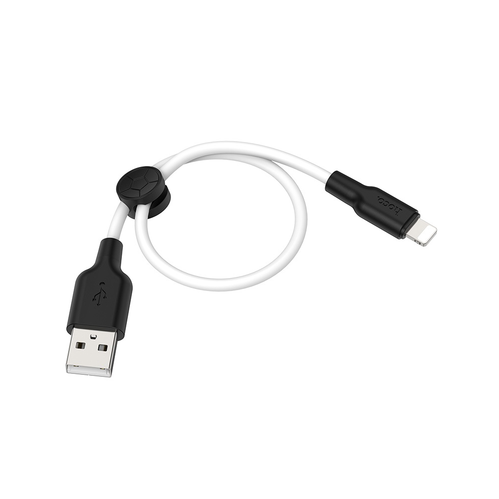 Кабель HOCO X21 Plus USB - Lightning cable, 2м, 2.4A, белый 